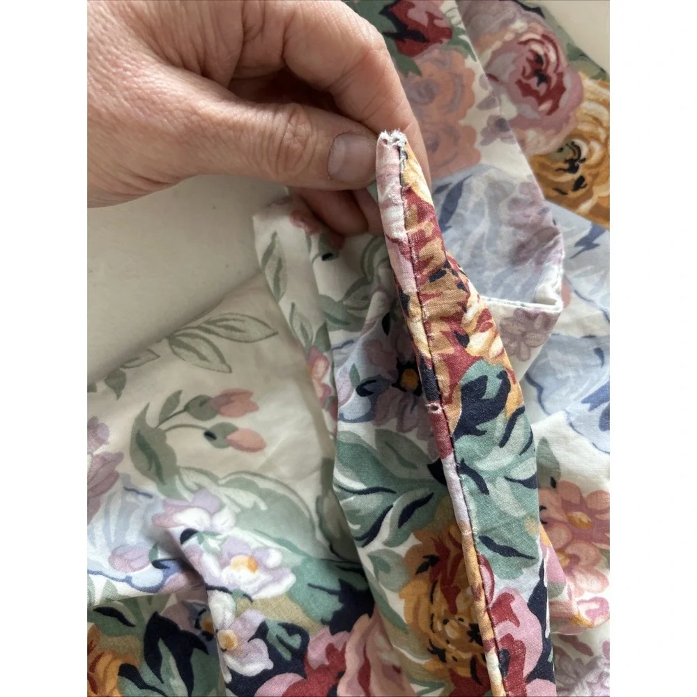 Vintage RALPH LAUREN ALLISON FLORAL 6PC KING SHEET‎ SET flat/fitted / shams